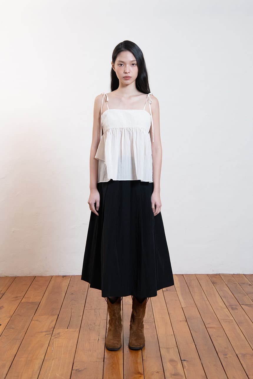 Unbalance Frill Bustier (Natural)