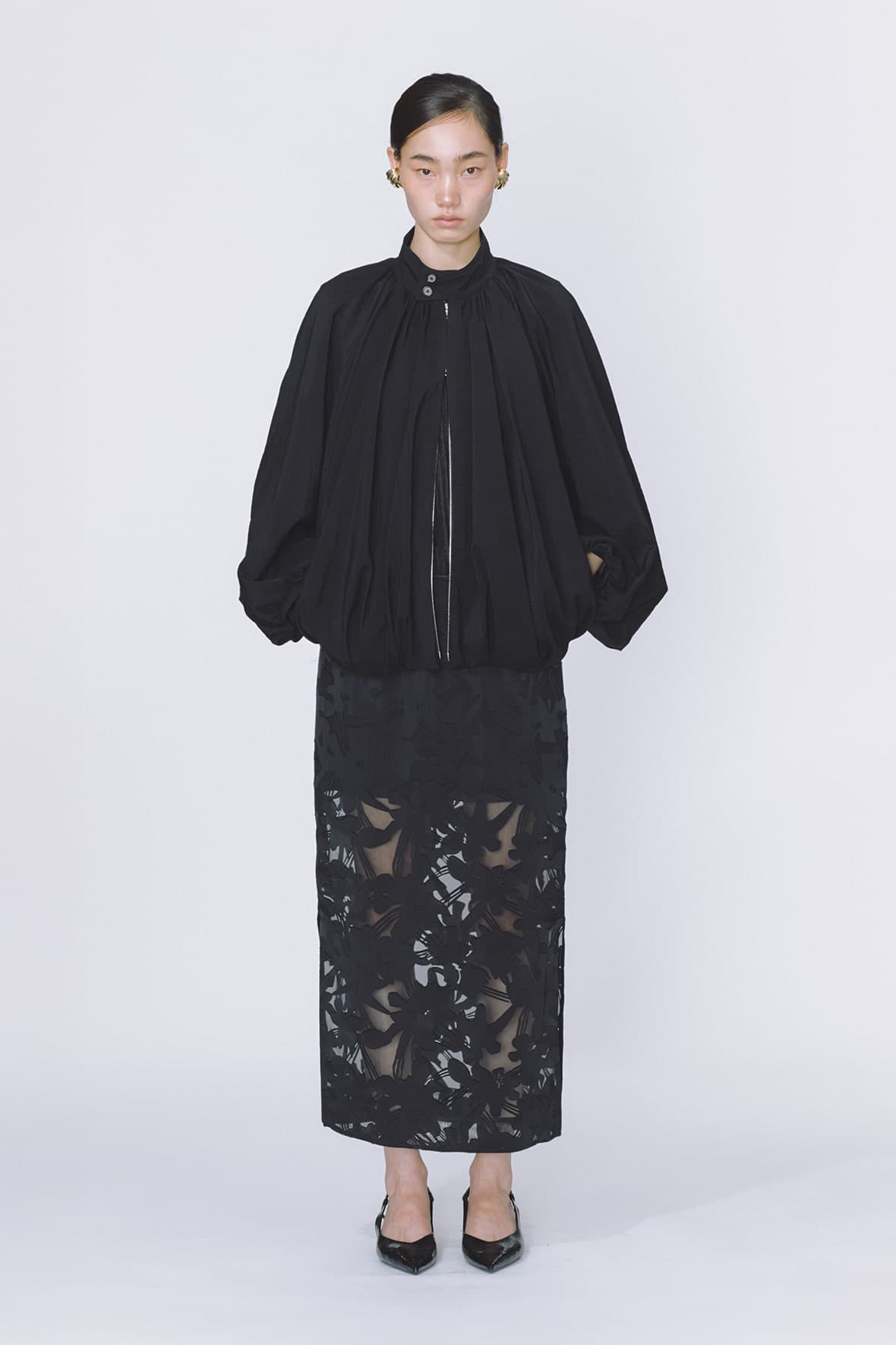 Balloon Hem Herrington Jacket