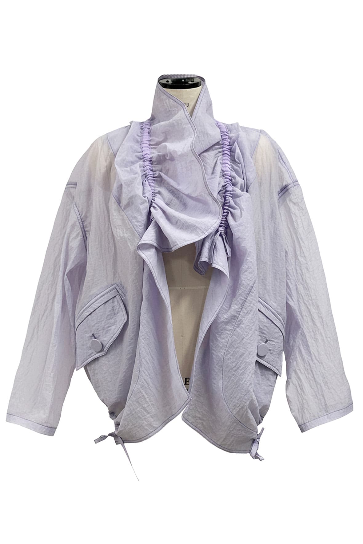 Oversized Drawstring Shawl Collar Jumper — vue 2