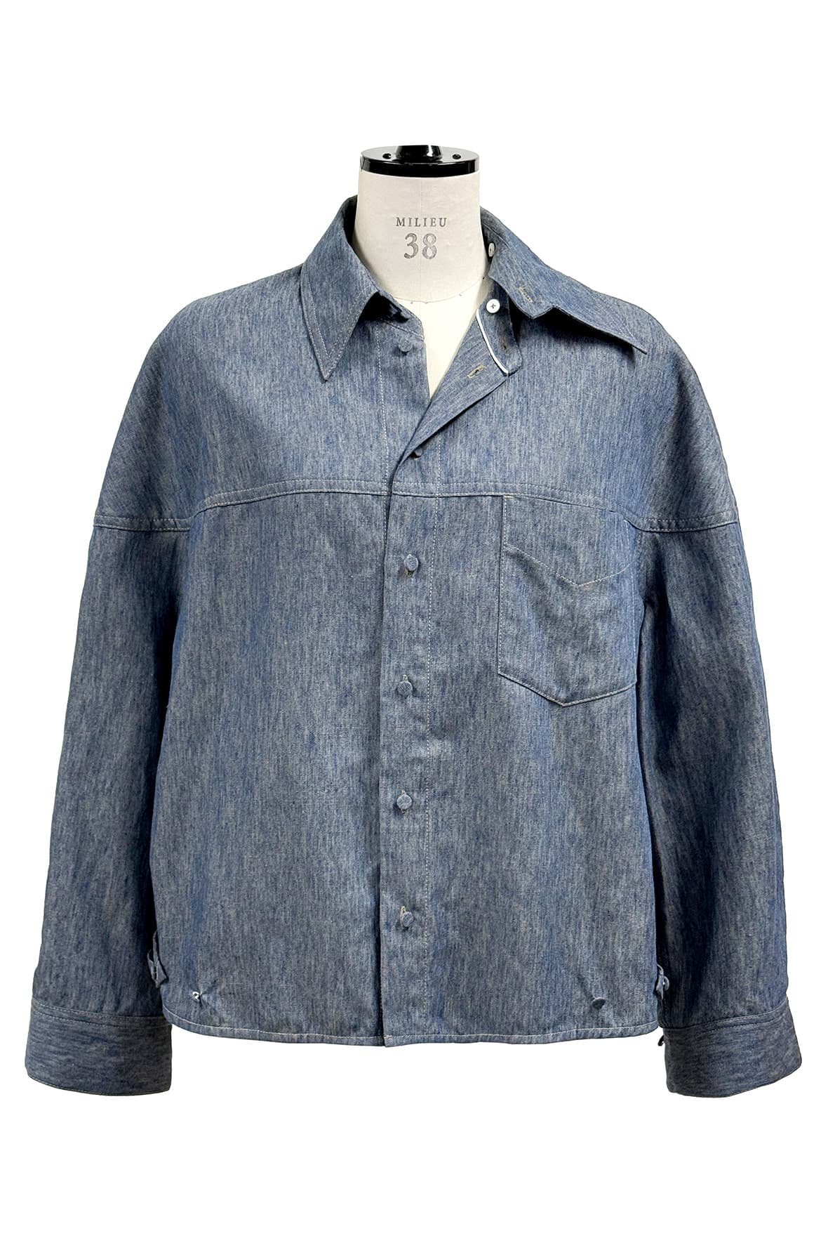 Half And Half Detachable Collar Shircket — vue 2