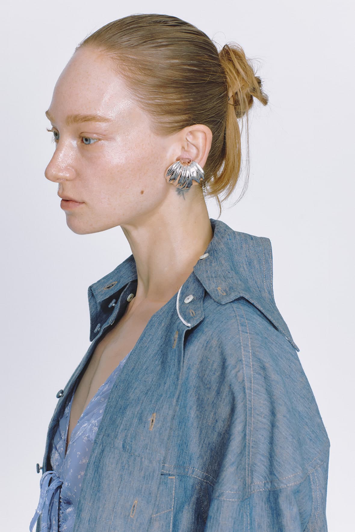 Half And Half Detachable Collar Shircket — vue 8