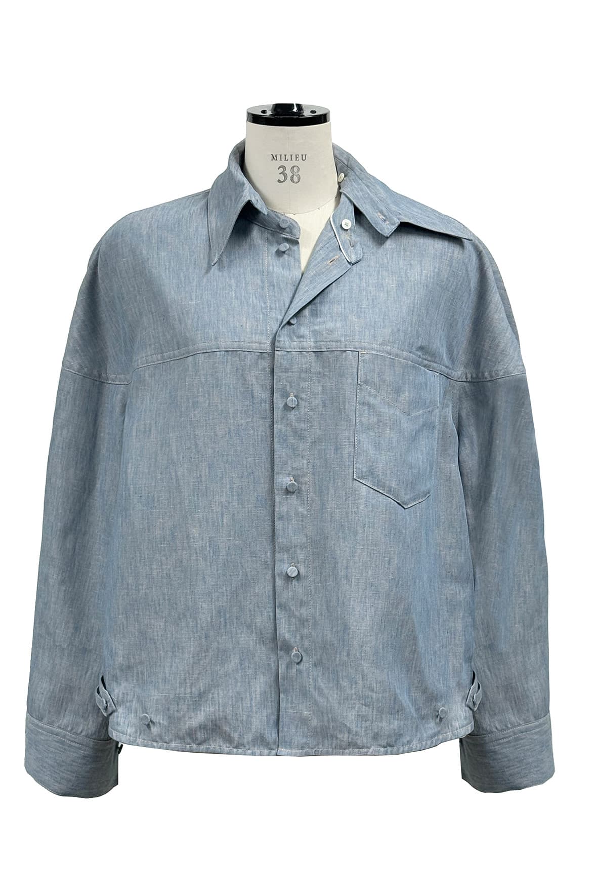 Half And Half Detachable Collar Shircket — vue 2