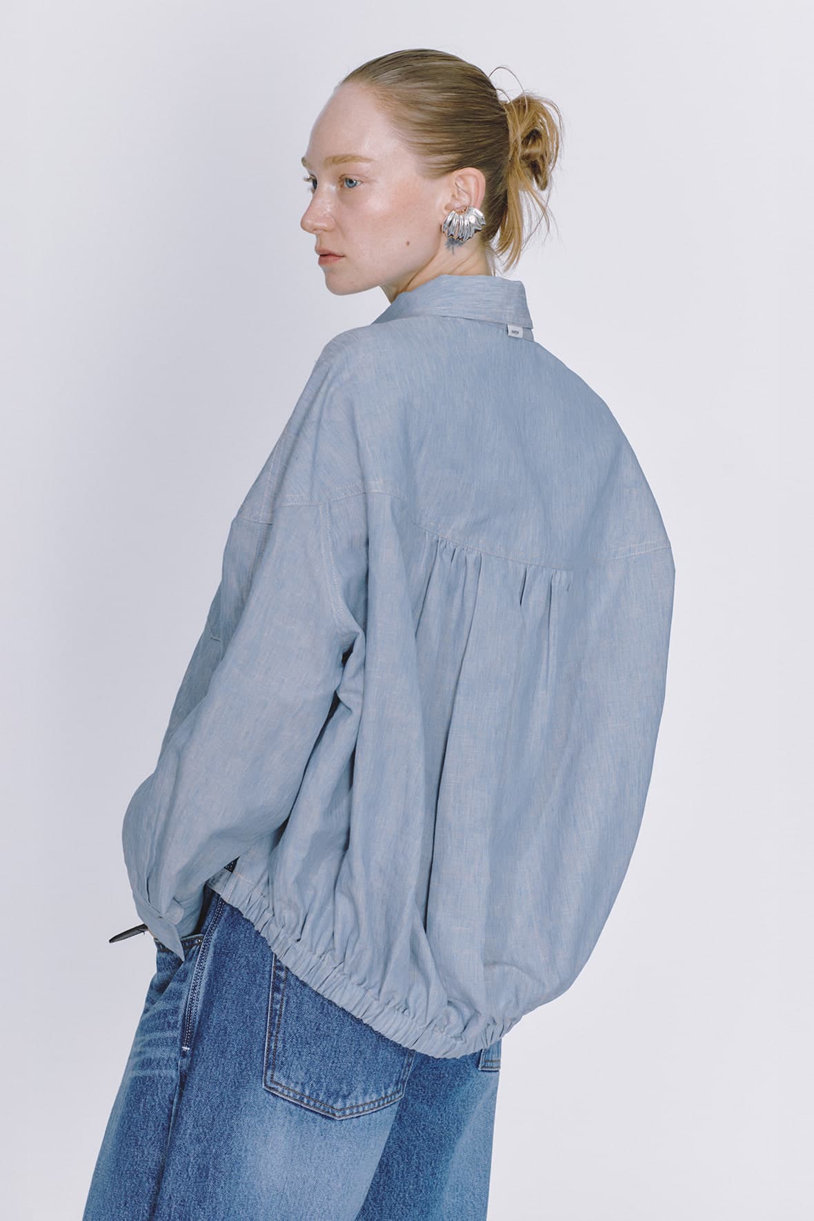 Half And Half Detachable Collar Shircket — vue 5