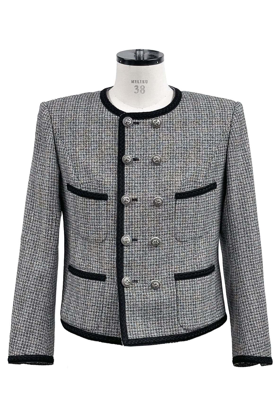 Double 4-Pocket Tweed Jacket — vue 2