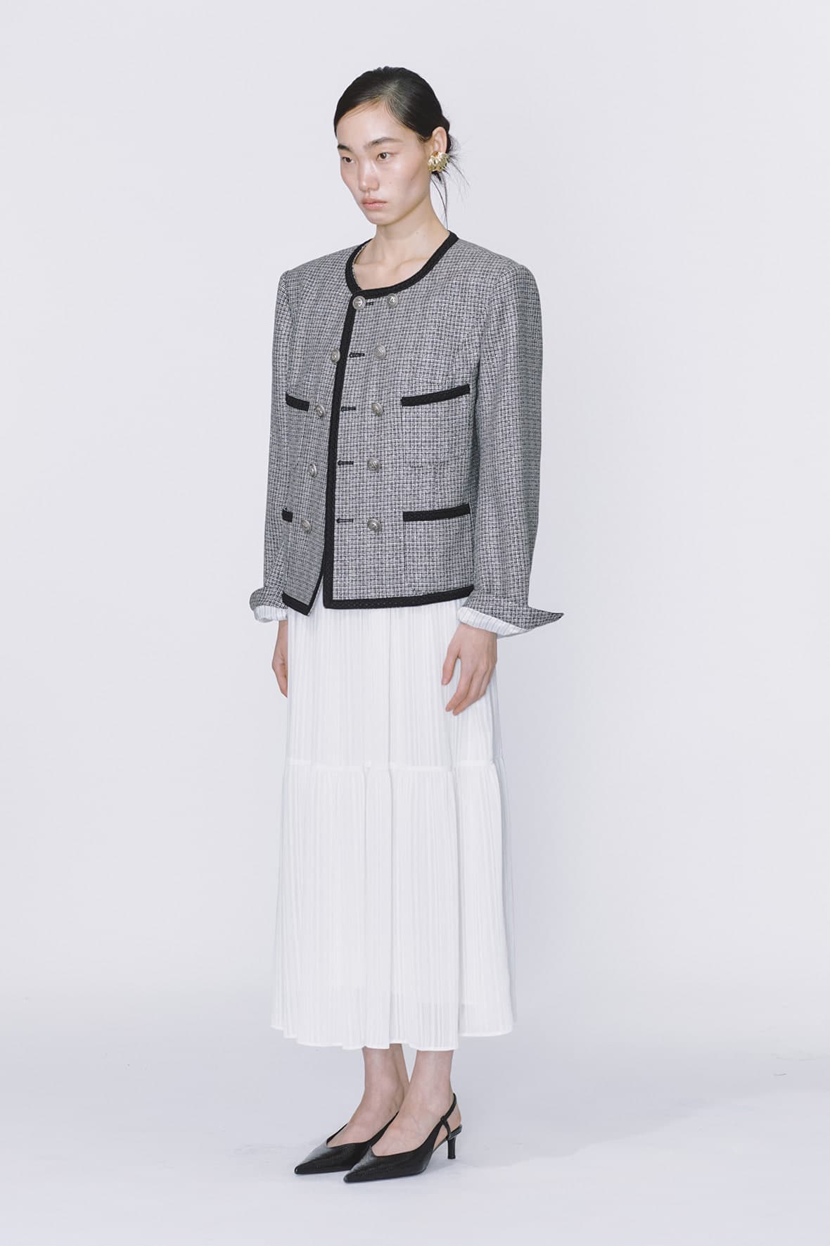 Double 4-Pocket Tweed Jacket — vue 4