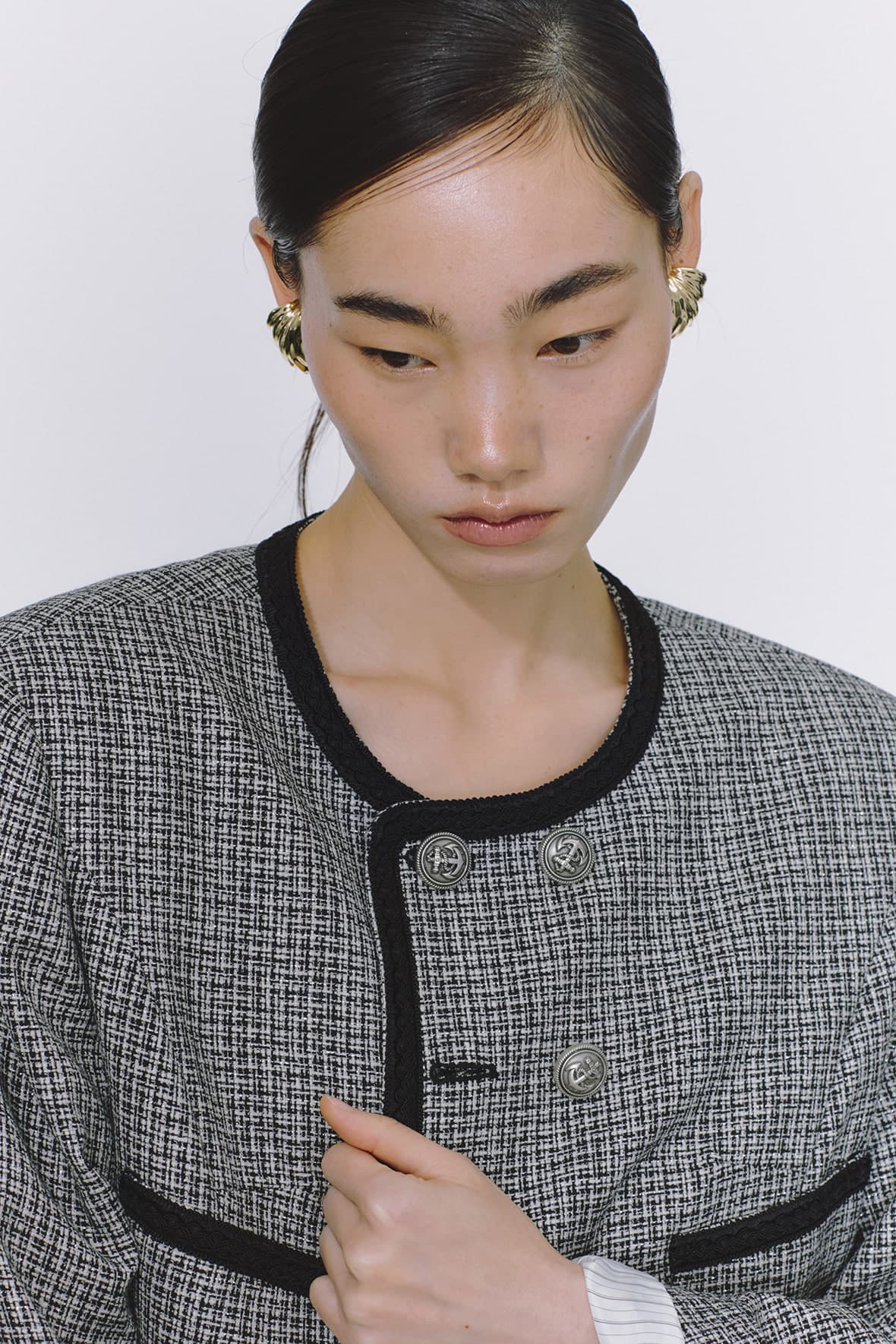 Double 4-Pocket Tweed Jacket — vue 7