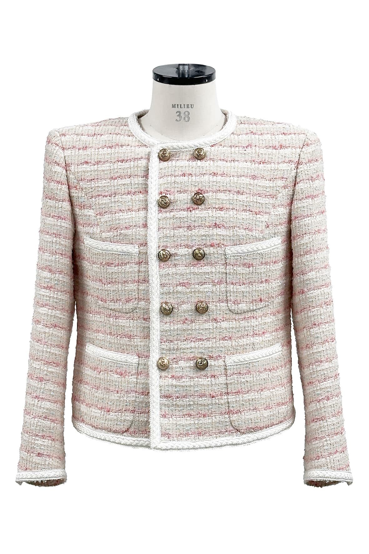 Double 4-Pocket Tweed Jacket — vue 2