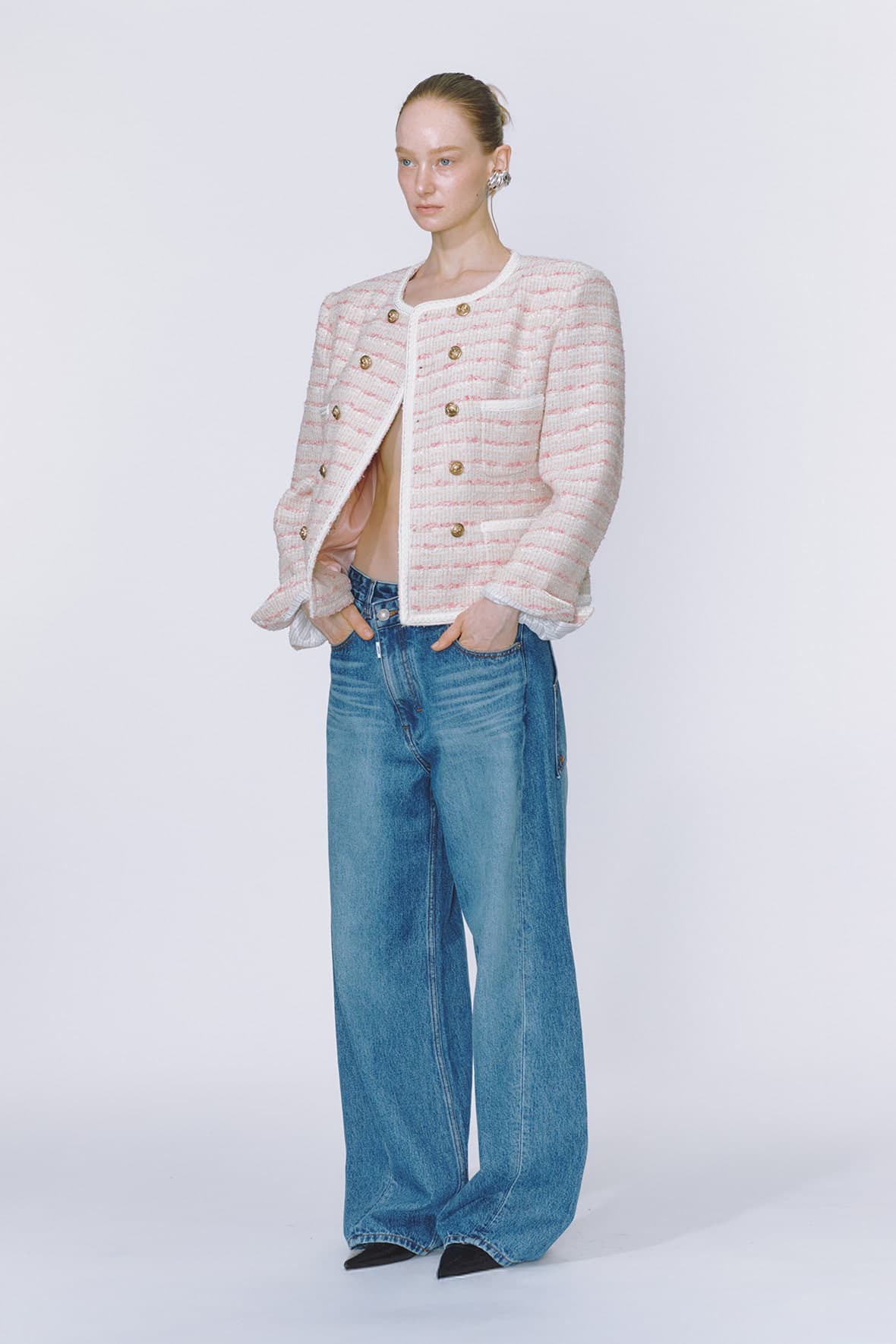 Double 4-Pocket Tweed Jacket — vue 4
