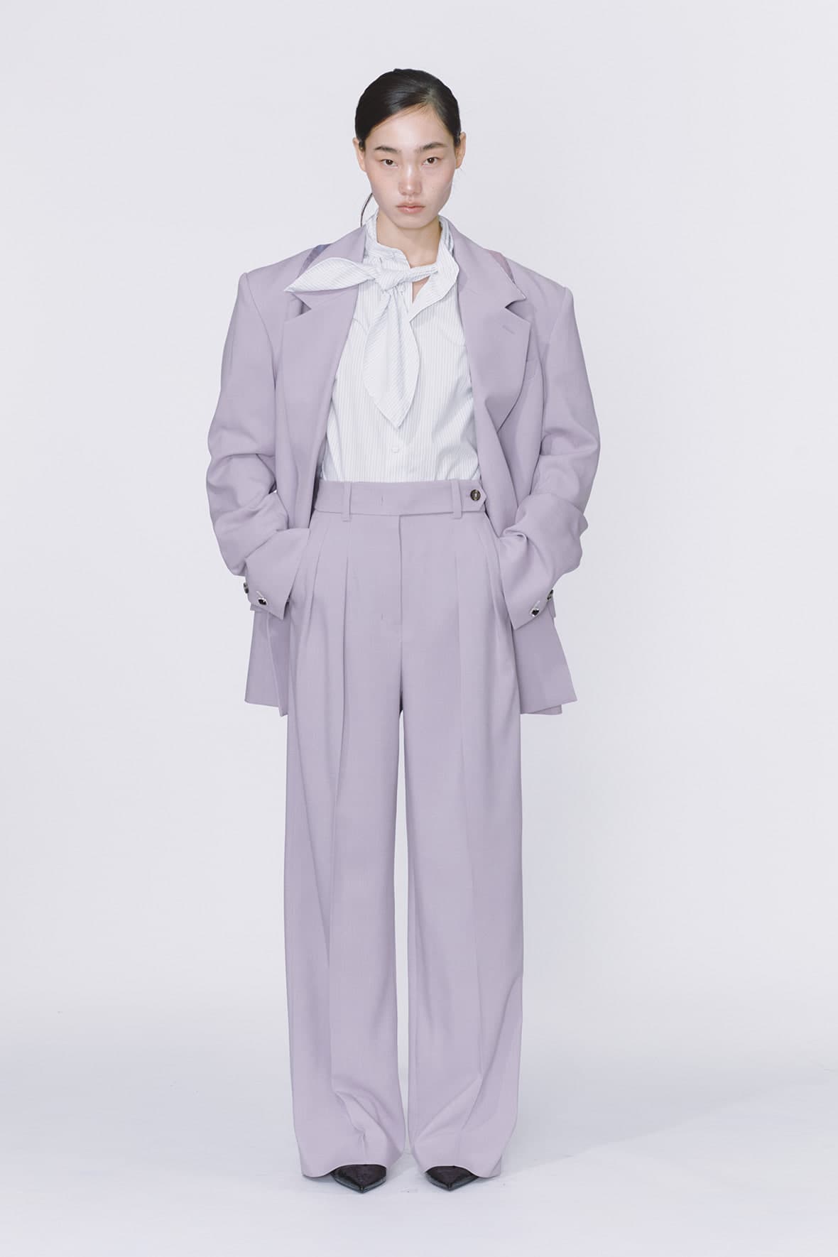 Loose Fit Möbius Notch Lapel Double Breasted Blazer — vue 3