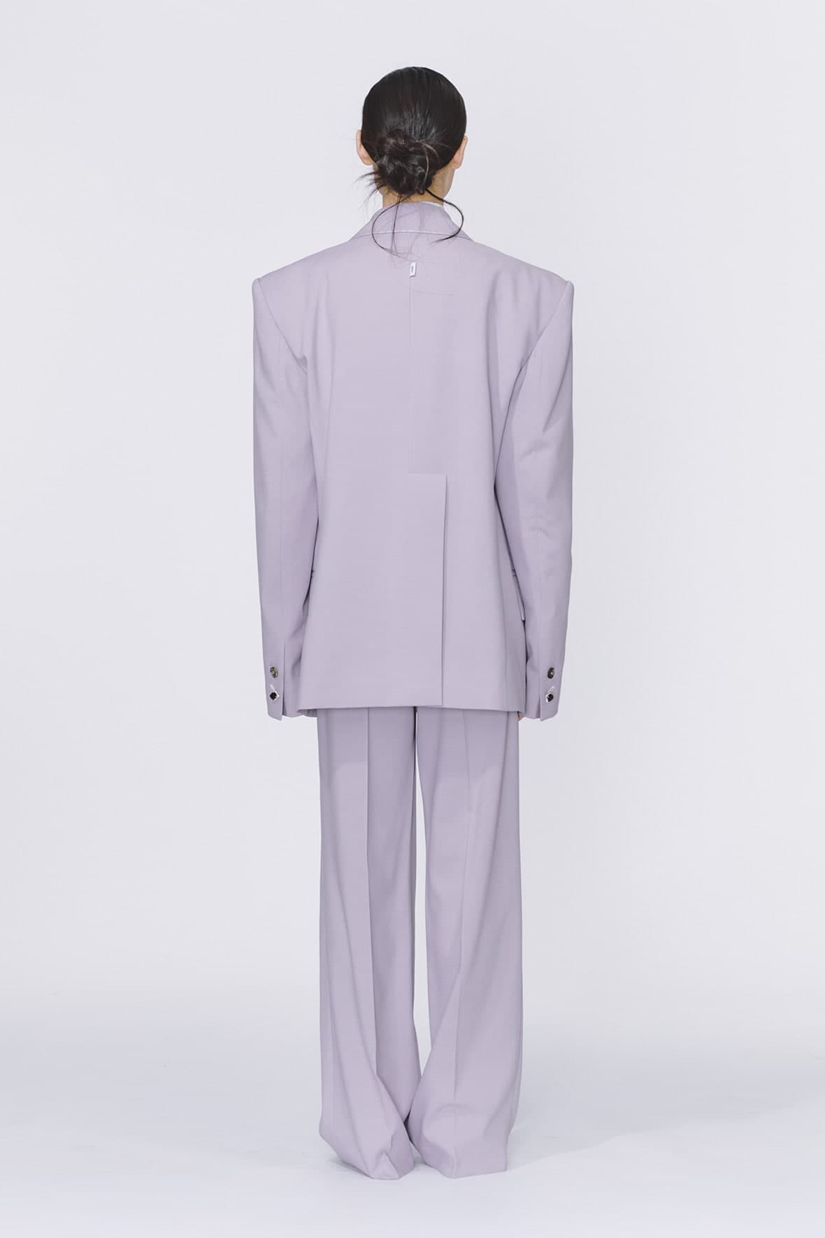Loose Fit Möbius Notch Lapel Double Breasted Blazer — vue 6