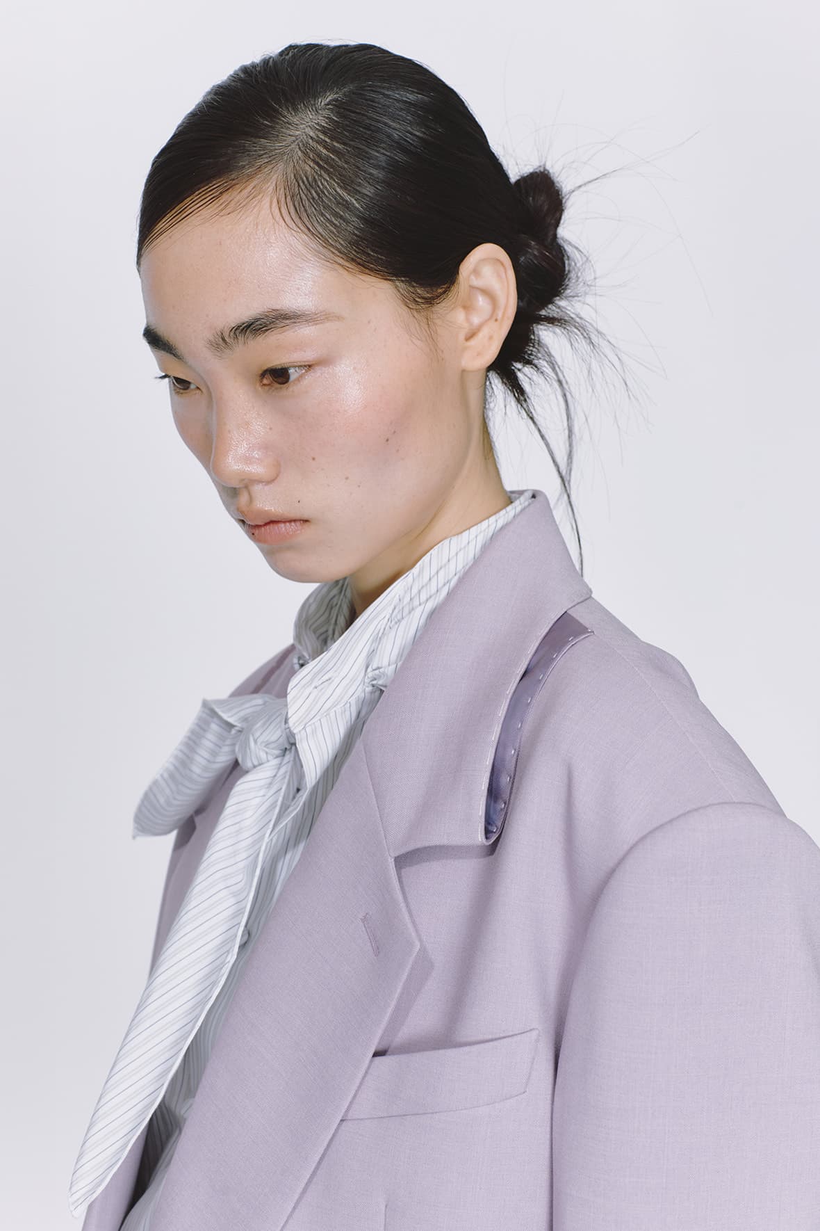 Loose Fit Möbius Notch Lapel Double Breasted Blazer — vue 7