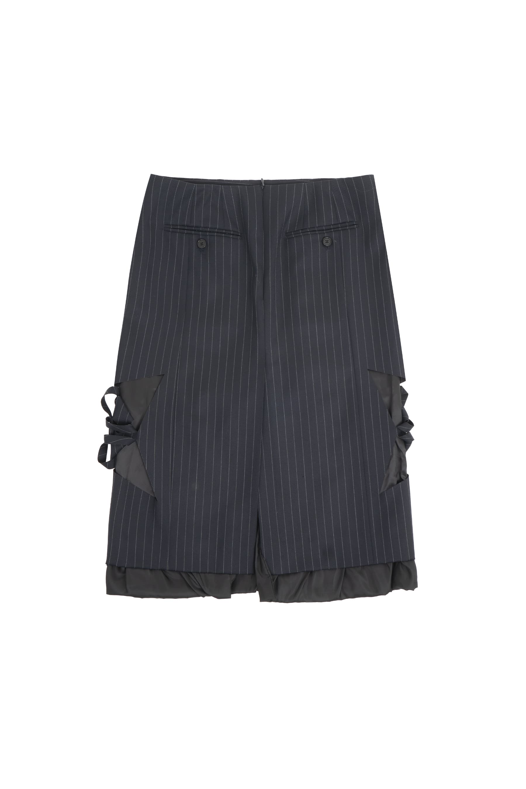 Origami Laser-Cut midi-skirts (Navy) — vue 2