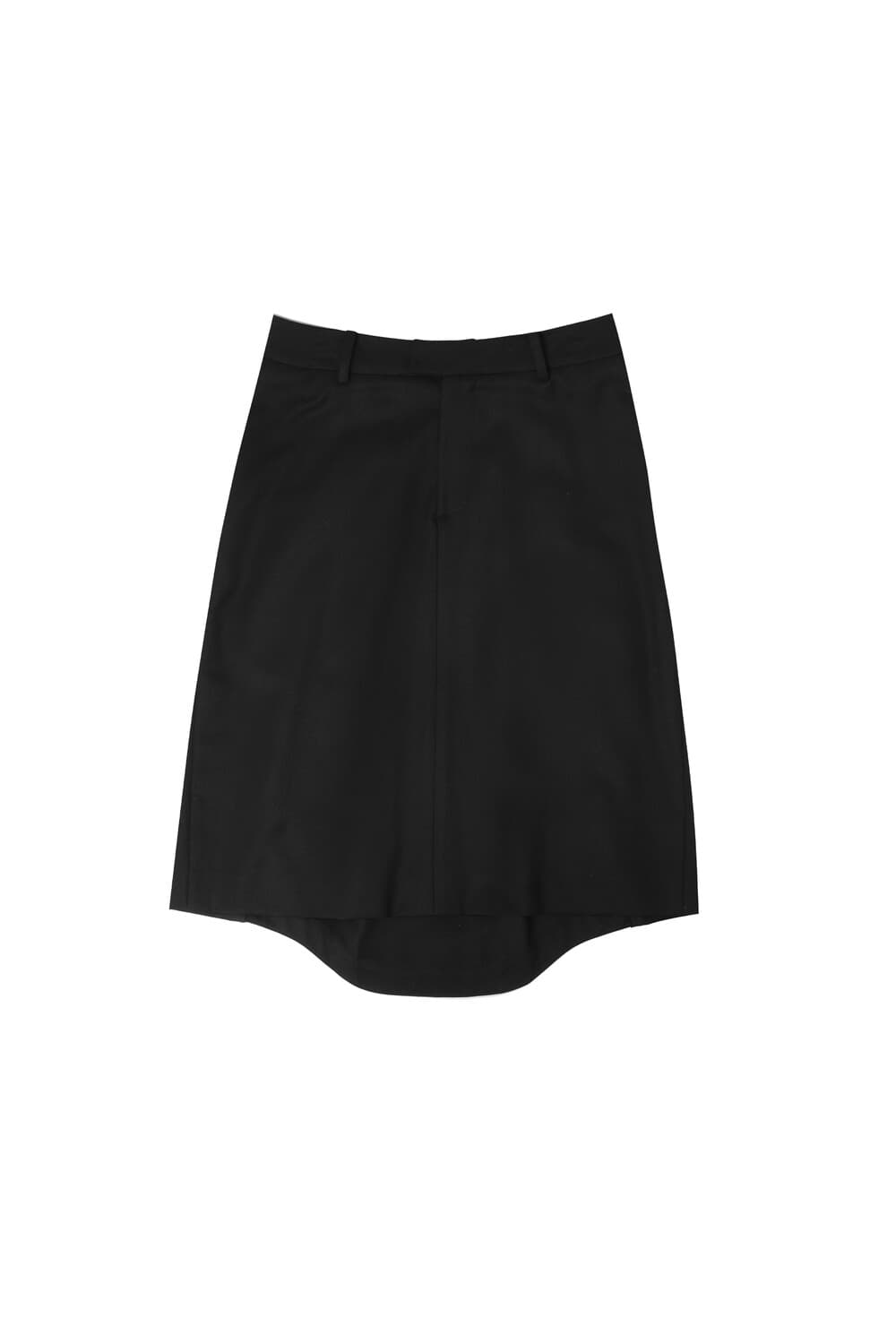 Origami Detail Midi-Skirts (Black)