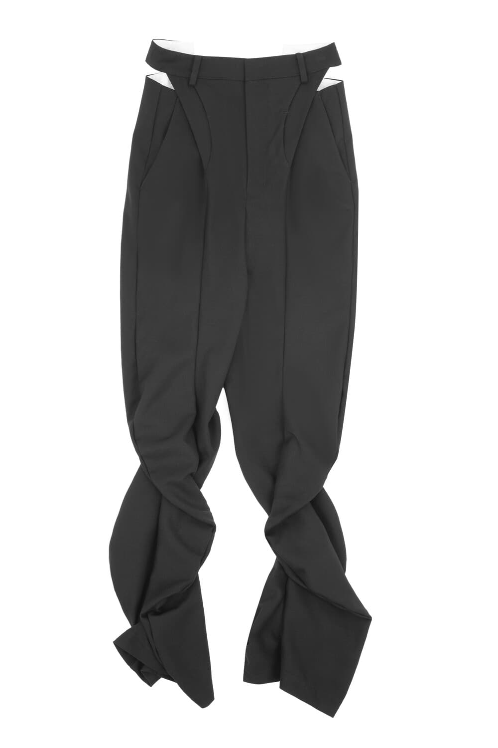 Bootcut Wave Trousers (Black)