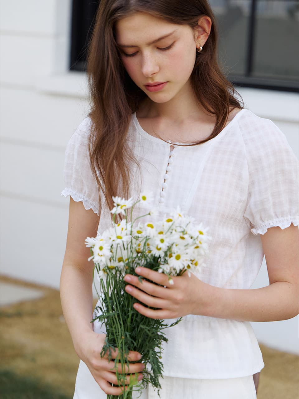 round raglan blouse (white) orc 6053 — vue 4