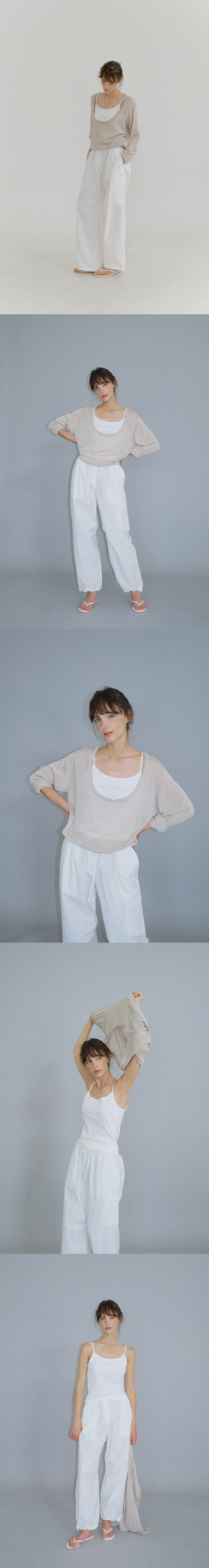 parachute pants (ivory) orc 6063 — vue 7