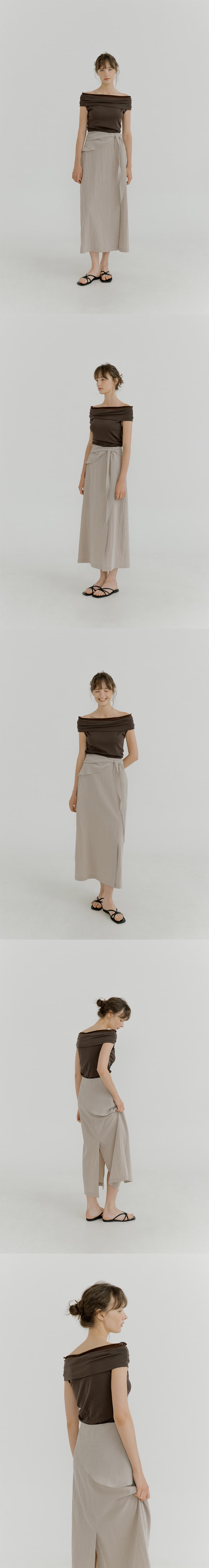 sheer scarf maxi skirt (beige) orc 6065 — vue 6