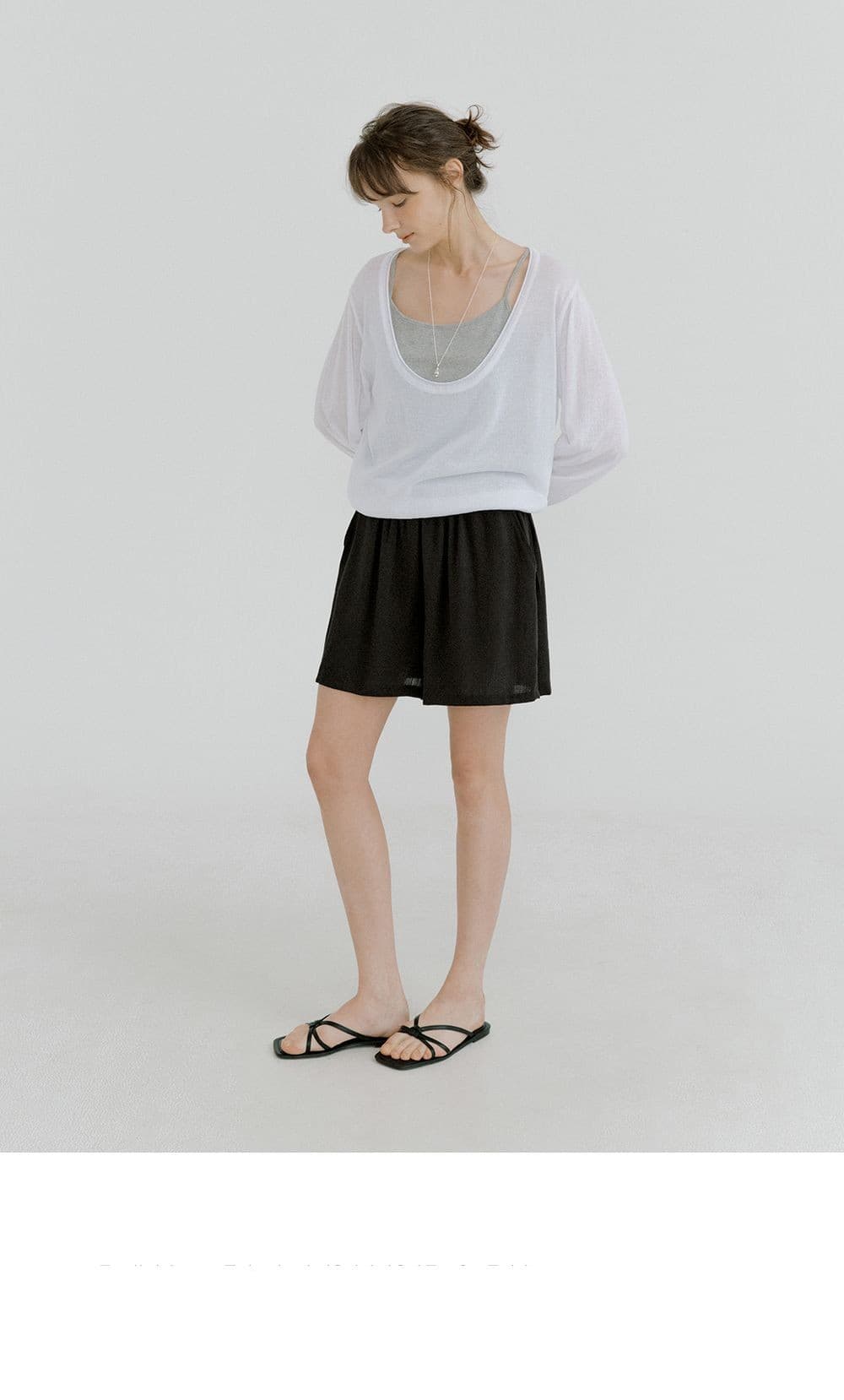 deep u-neck knit (ivory) orc 6067 — vue 5