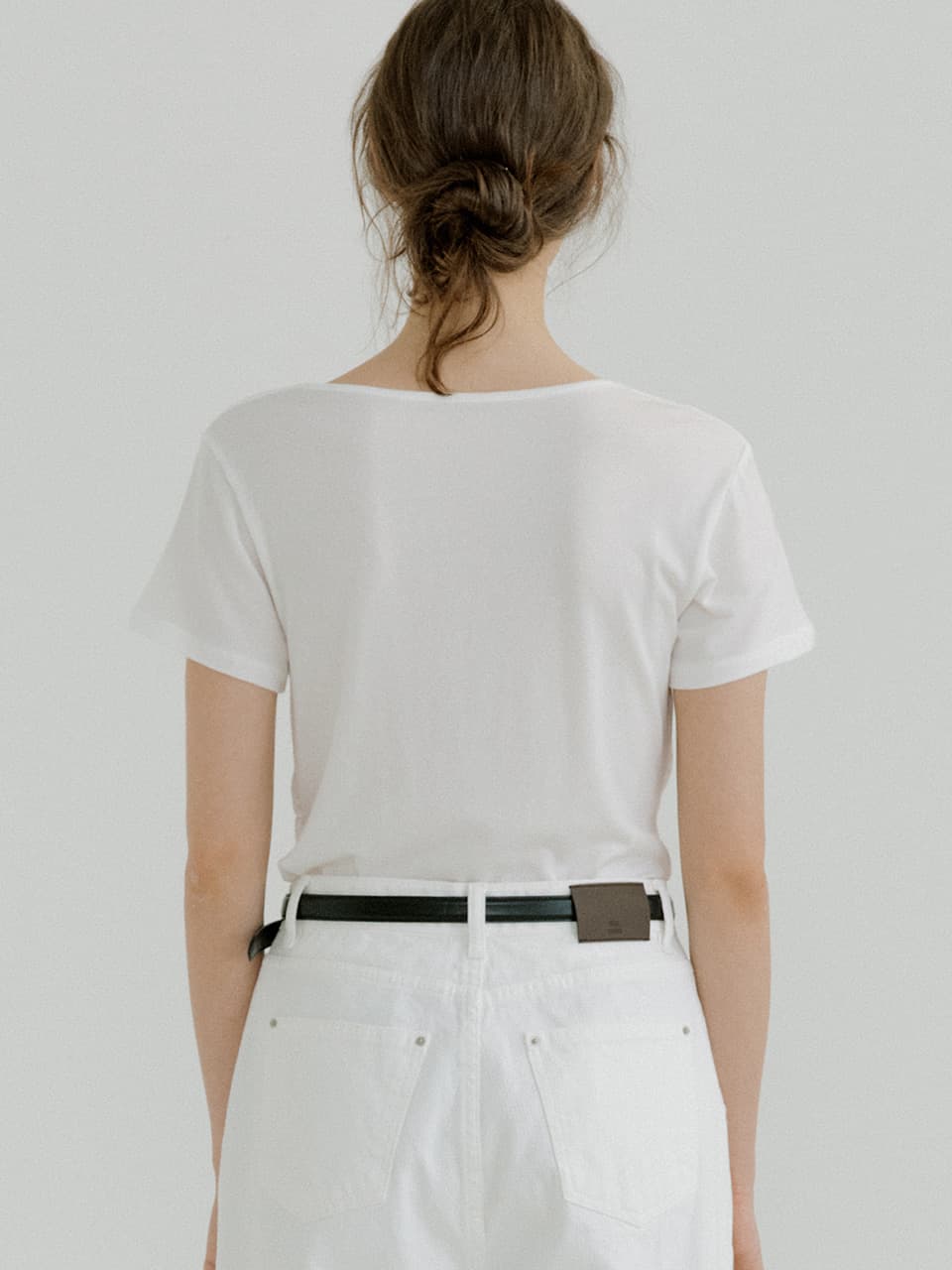 twist strap T-shirt (ivory) orc 6068 — vue 4