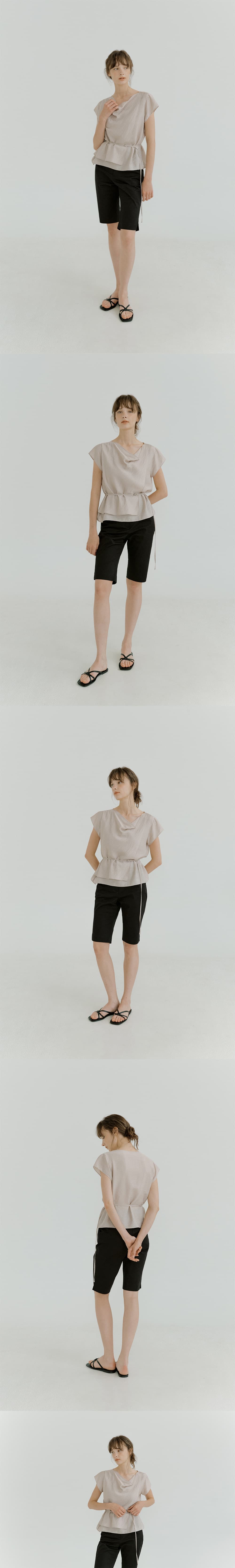 double cowl neck blouse (mocha) orc 6081 — vue 6