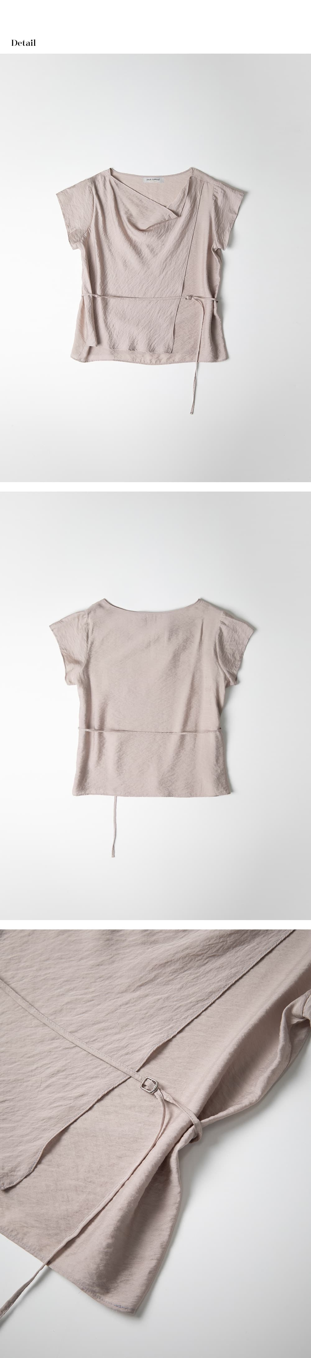 double cowl neck blouse (mocha) orc 6081 — vue 8