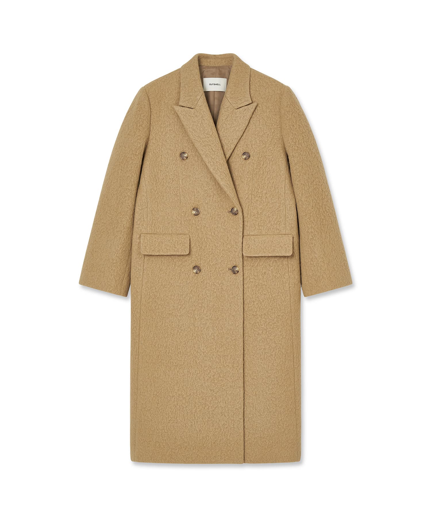 [renewal] Hairy wool double coat - Camel — vue 4