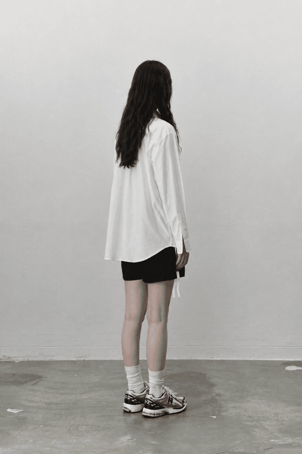 Ribbon nylon shorts - Black — vue 8