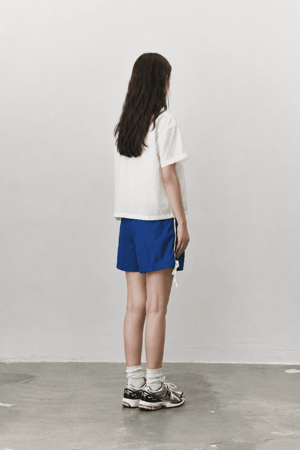 Ribbon nylon shorts - Blue — vue 6