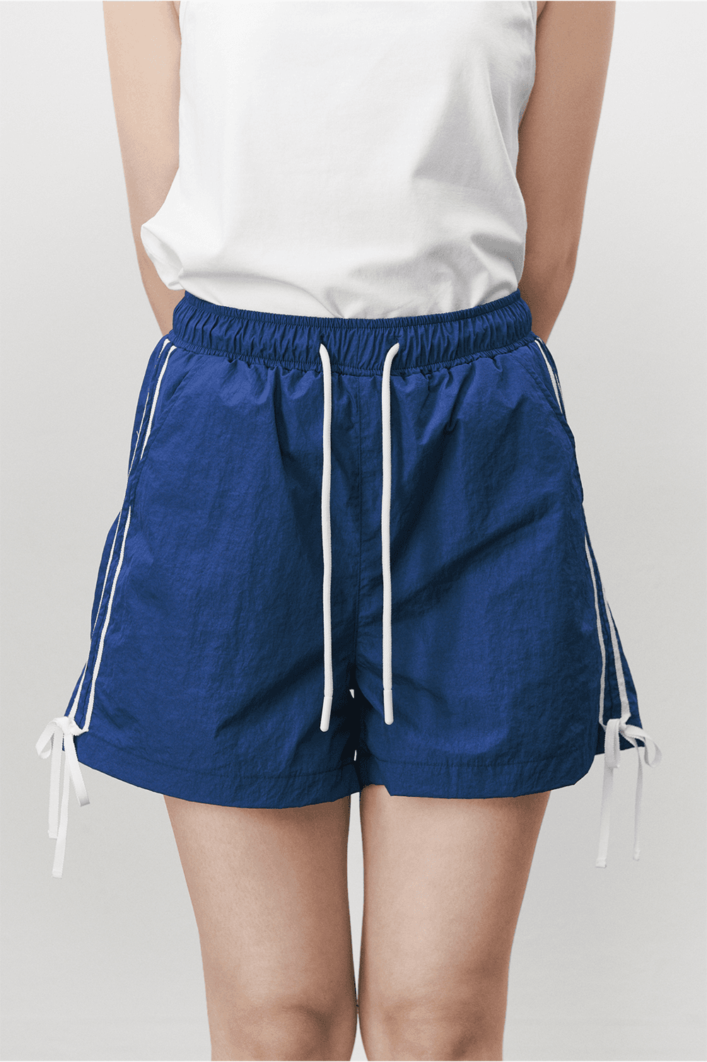 Ribbon nylon shorts - Blue — vue 7