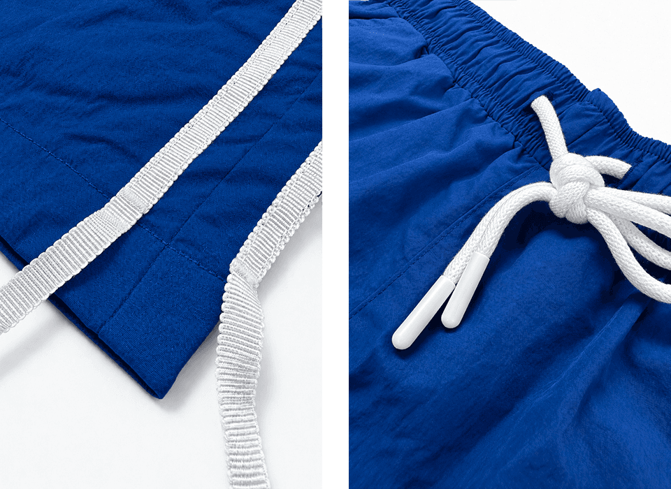 Ribbon nylon shorts - Blue — vue 9