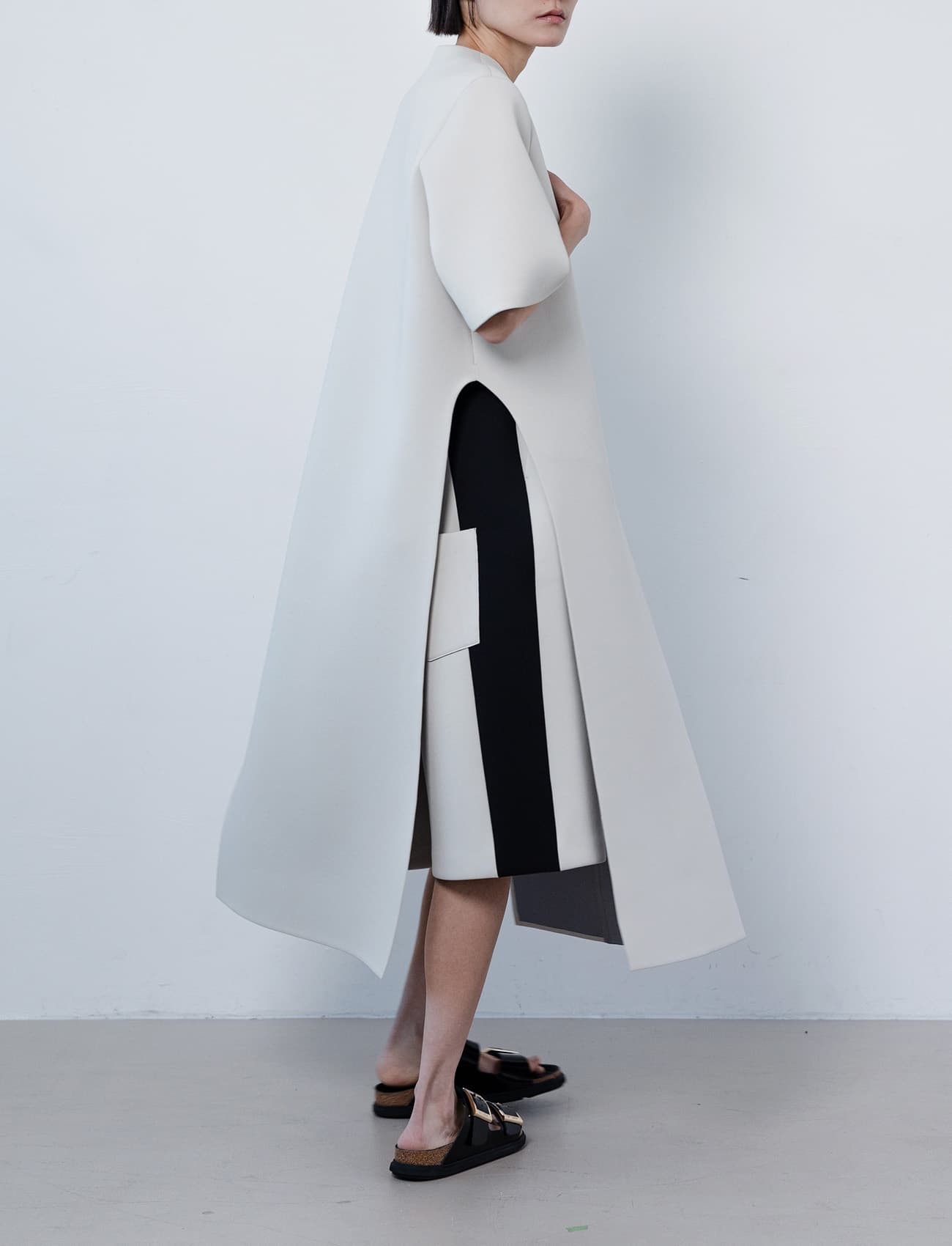 [Order Base] Po Coat (Beige & Grey)