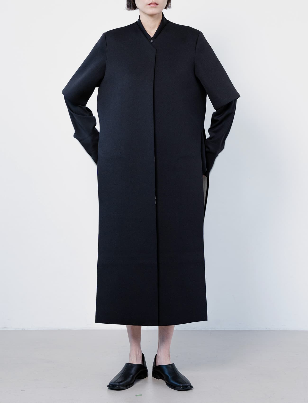 [Order Base] Po Coat (Black & Ivory)