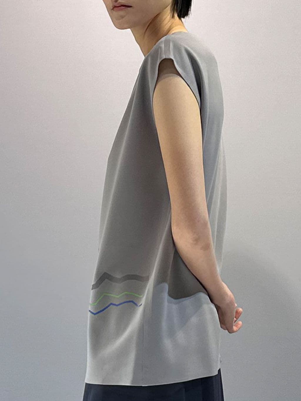 Climate Bottom Graphic Sleeveless (Gray) — vue 3