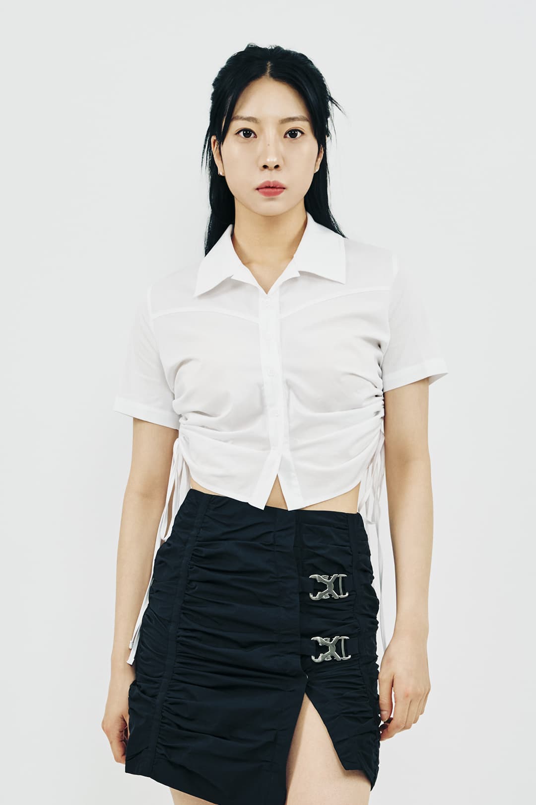 Shirring Half Sleeve Shirt — vue 1