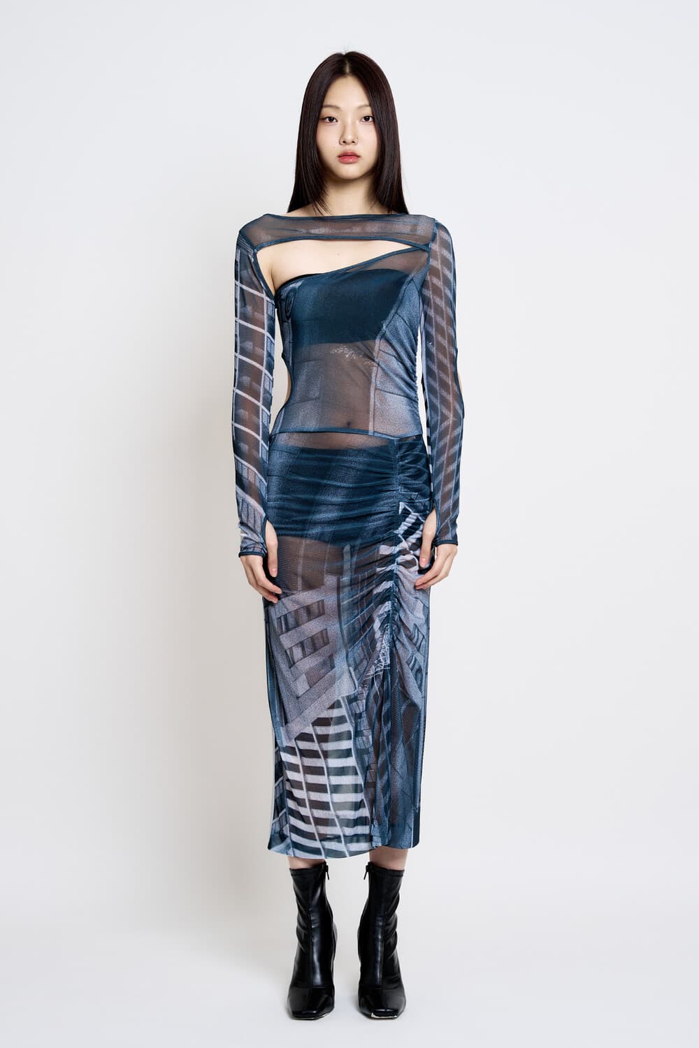 Interstice Mesh Dress