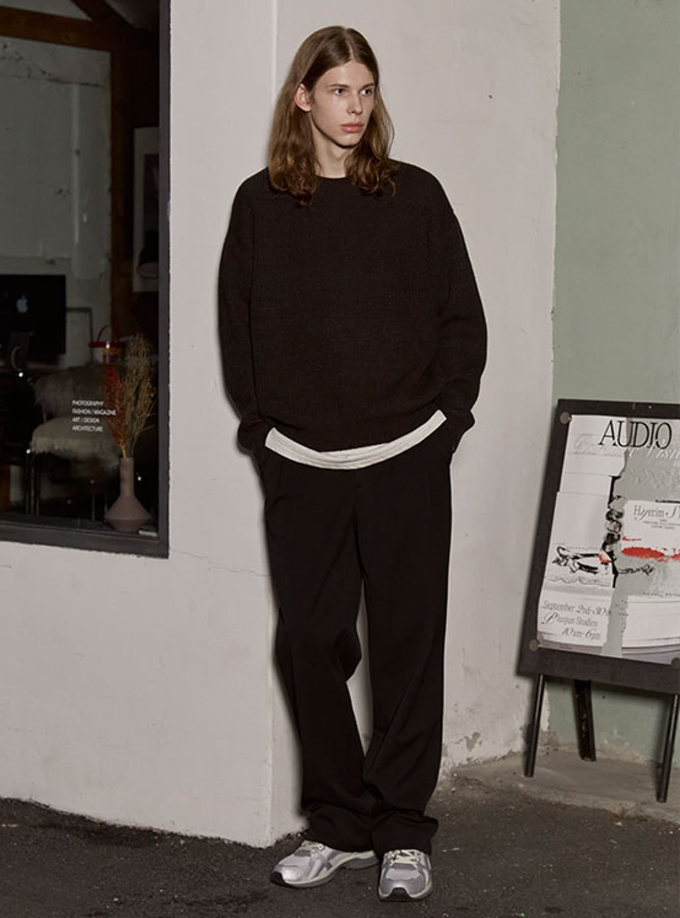 (MAN) Basic Slacks in Black — vue 1