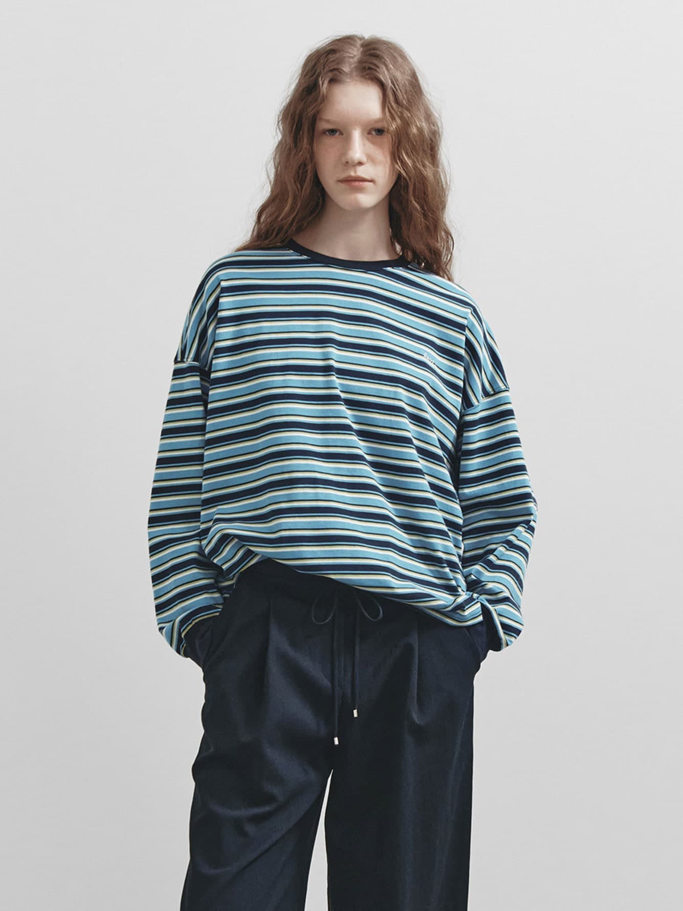 Stripe Overfit Long Sleeve T-shirt