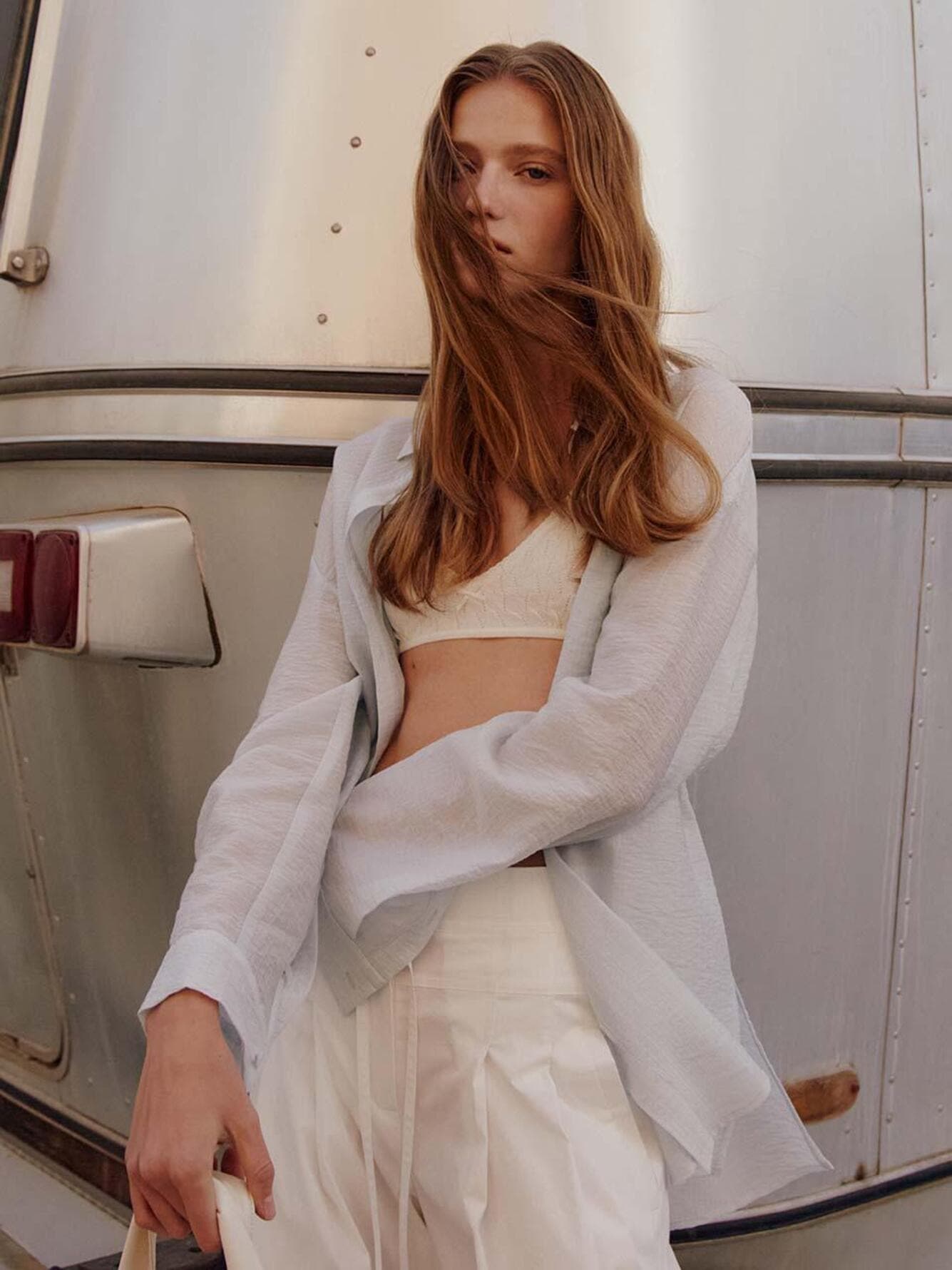 Creased See-through Shirt