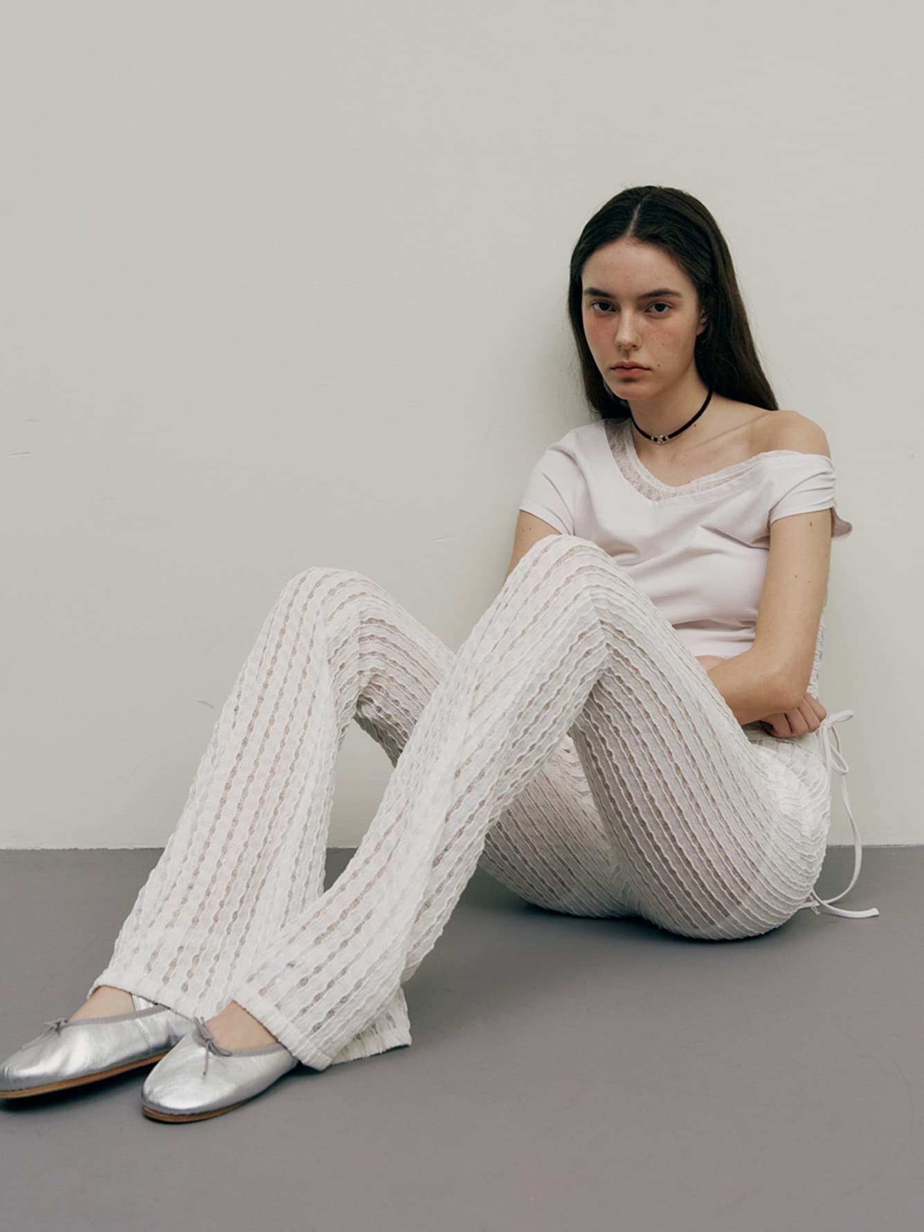Lace Banding Pants