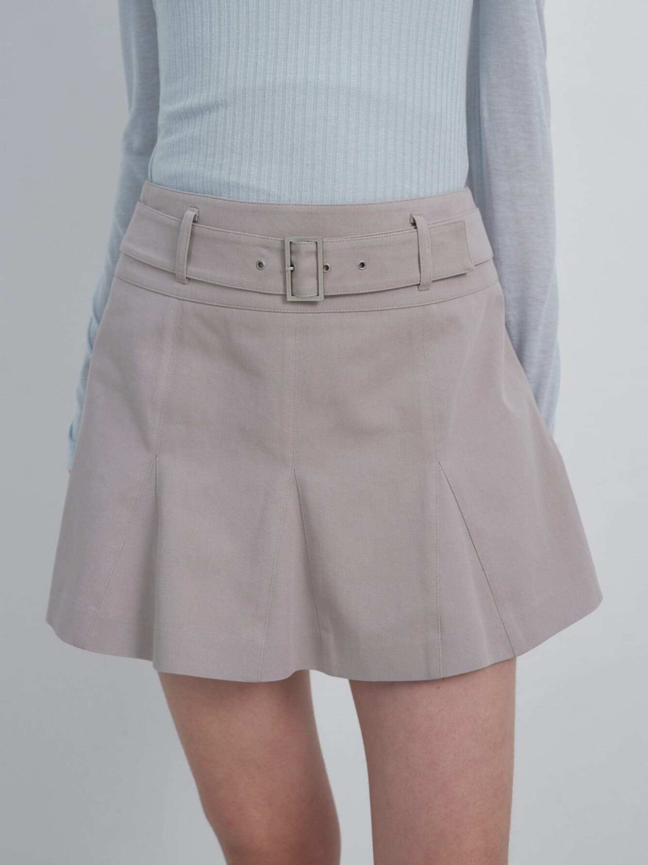 Belt Detail Mini Skirt — vue 1