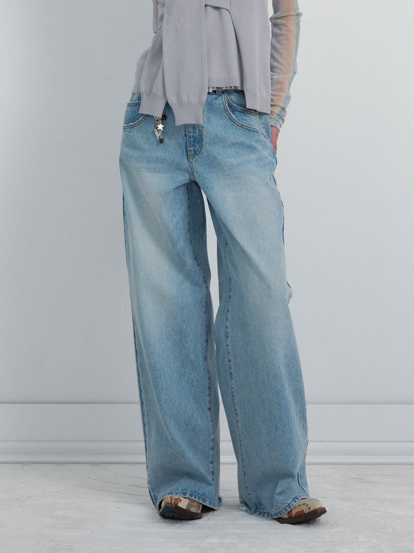Basic Wide Denim Pants — vue 1