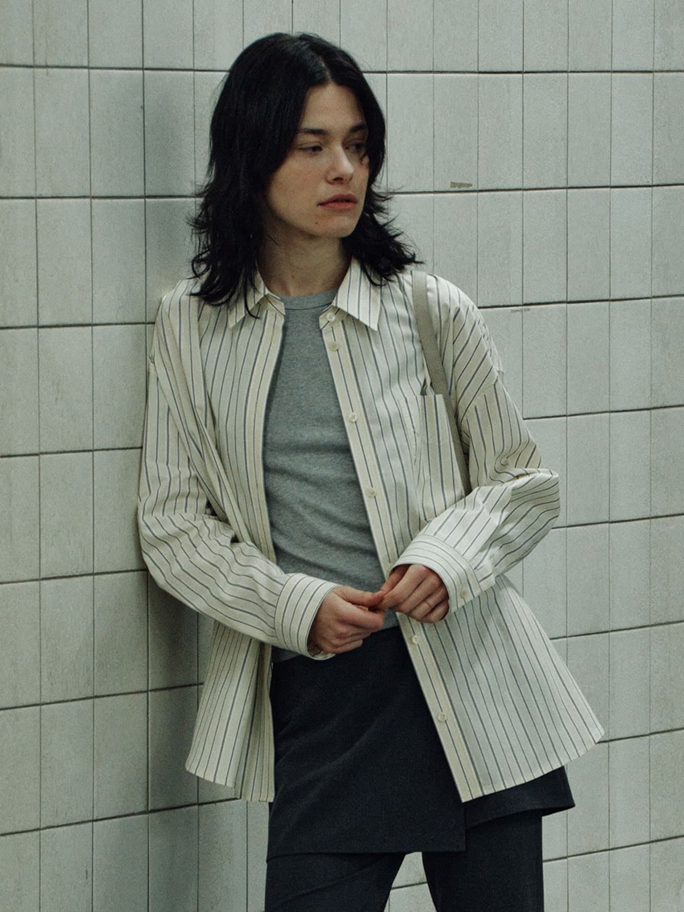 Oversized Stripe Shirts — vue 1