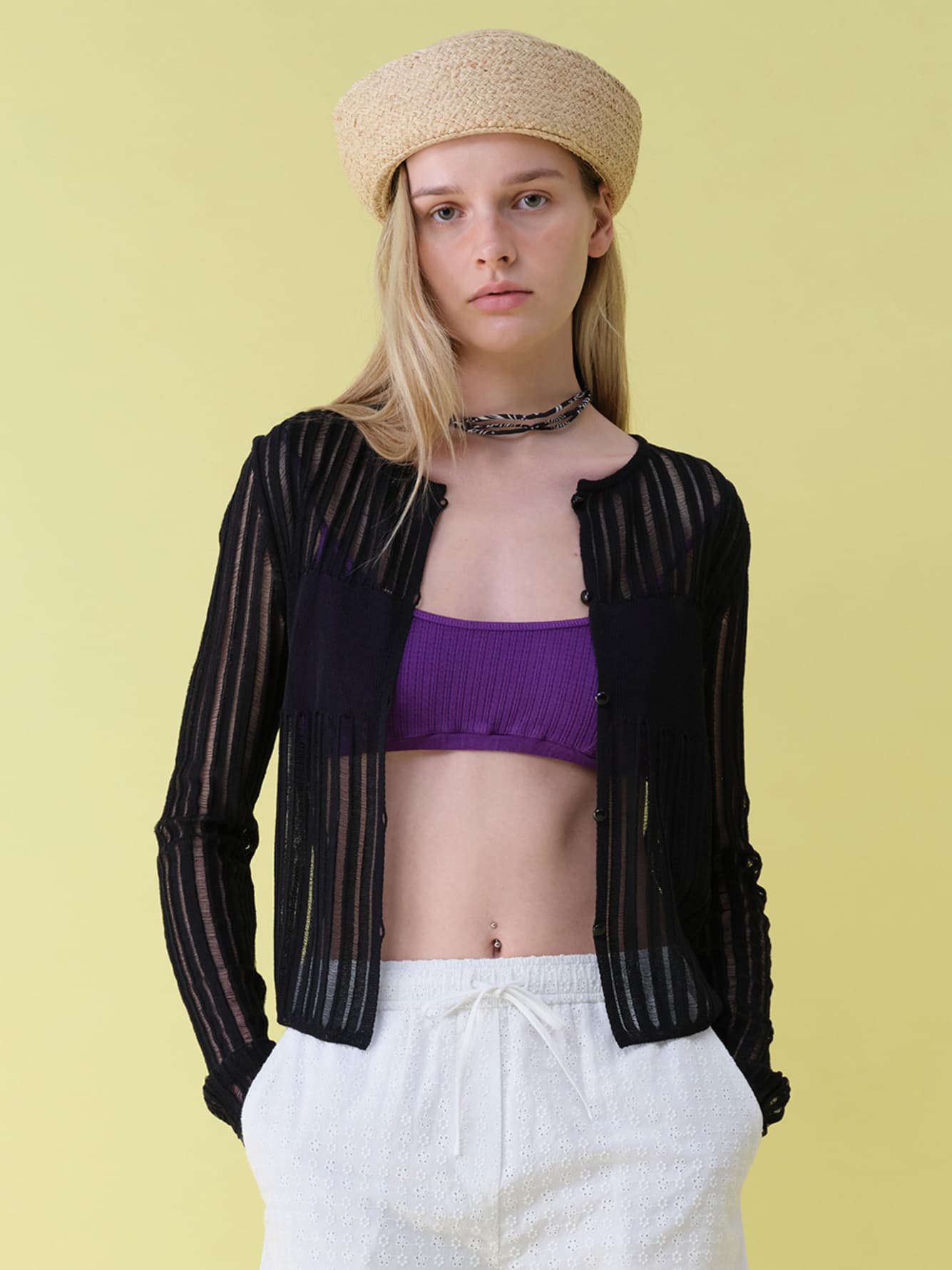 Sheer Knit Cardigan — vue 2