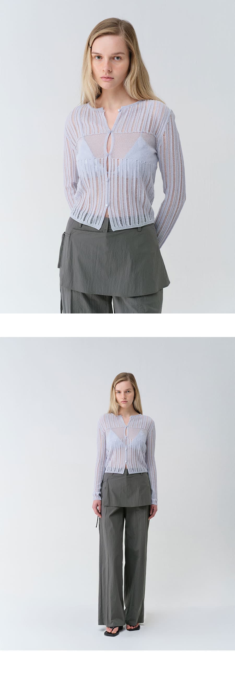 Sheer Knit Cardigan — vue 6
