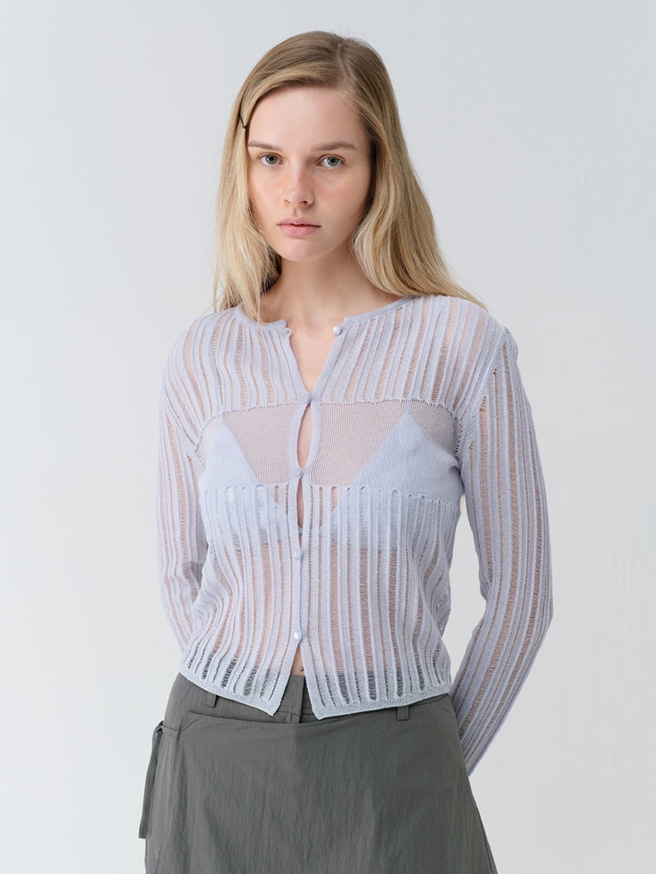 Sheer Knit Cardigan