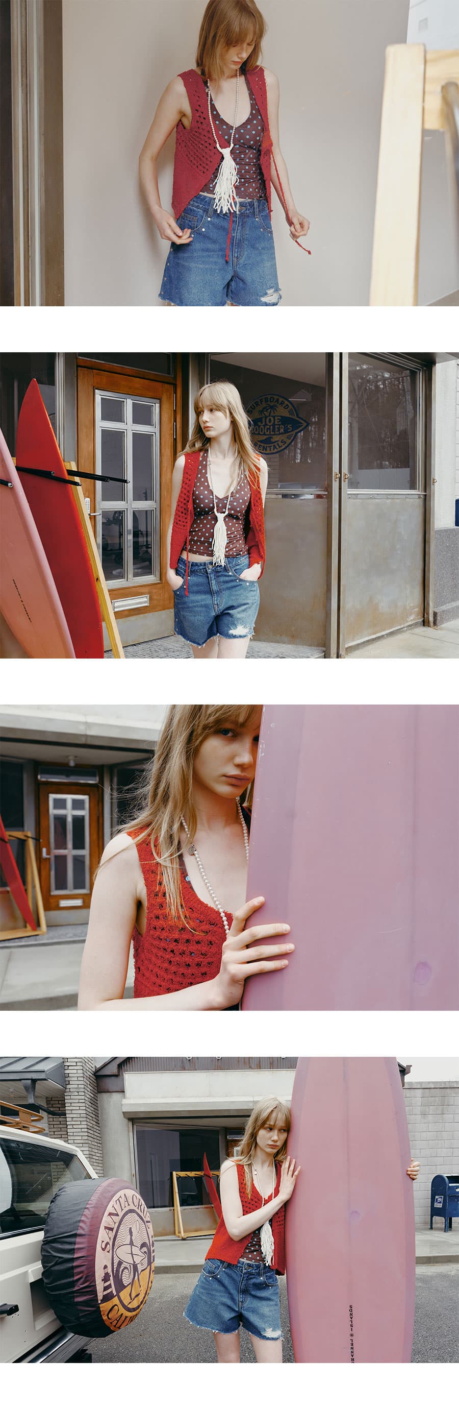 Crochet Button-up Knit Vest — vue 4