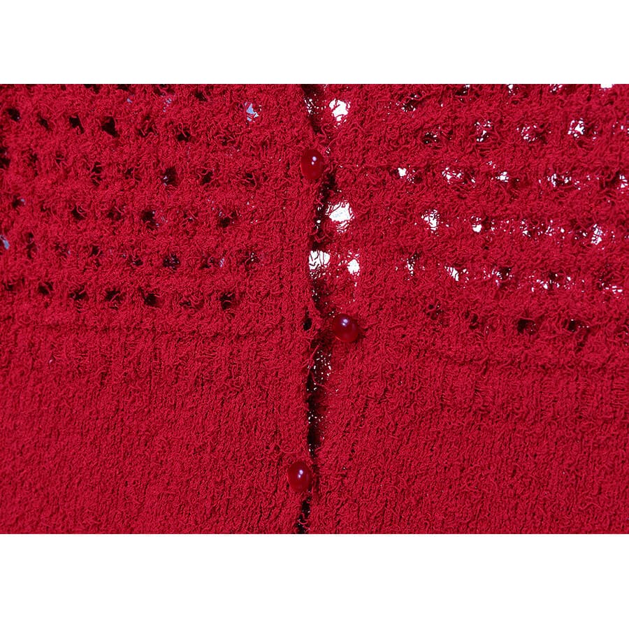 Crochet Button-up Knit Vest — vue 9