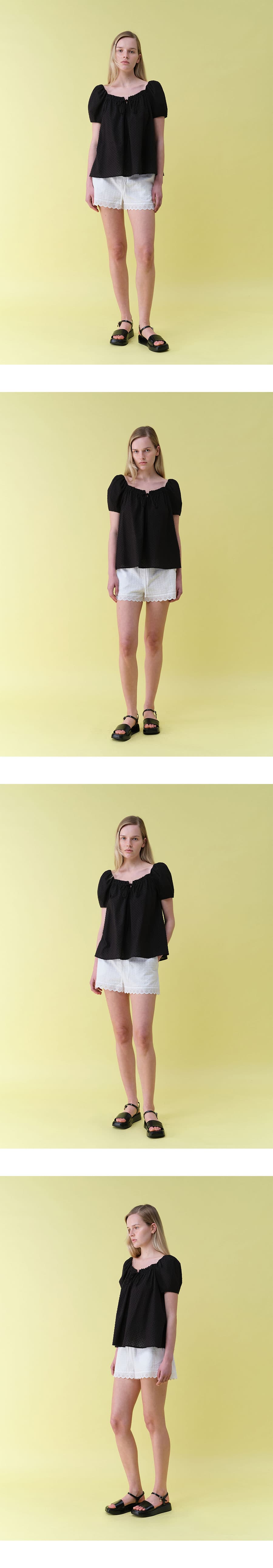 Shirring Flare Blouse — vue 4