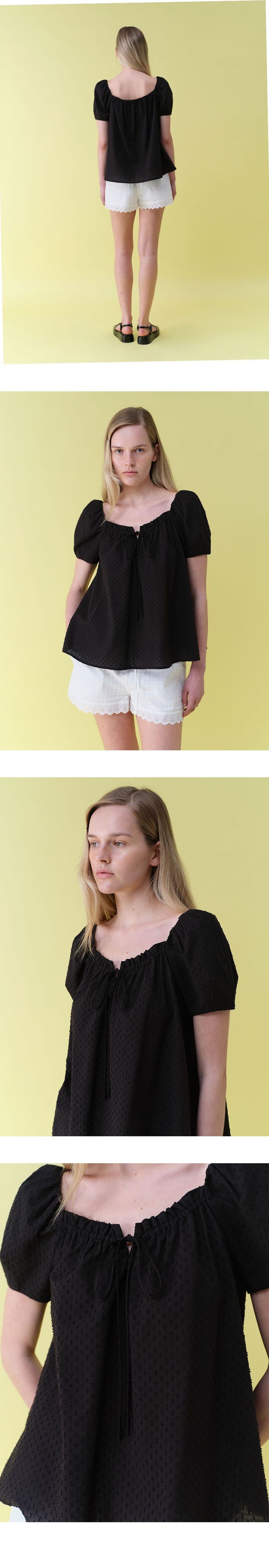 Shirring Flare Blouse — vue 5