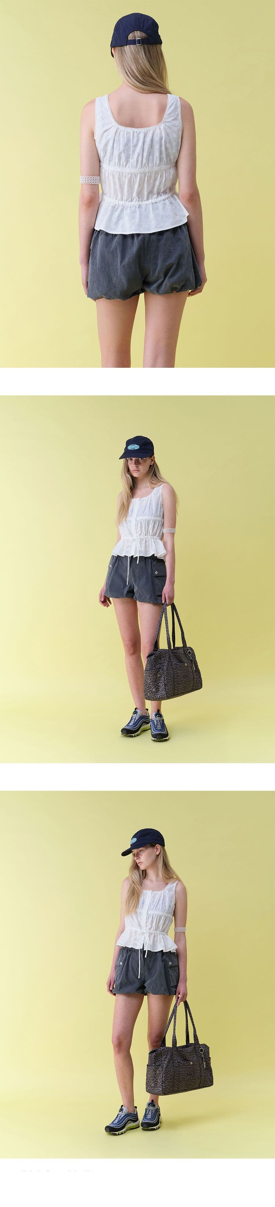 Floral Eyelet Sleeveless Blouse — vue 7